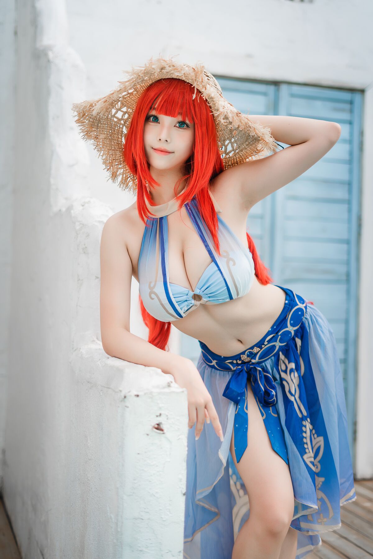 Coser@蜜汁猫裘 – 原神 妮露泳装
