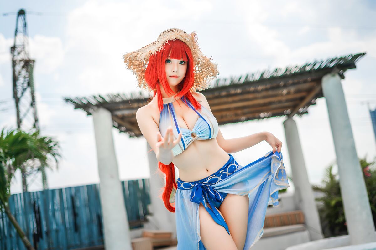 Coser@蜜汁猫裘 – 原神 妮露泳装