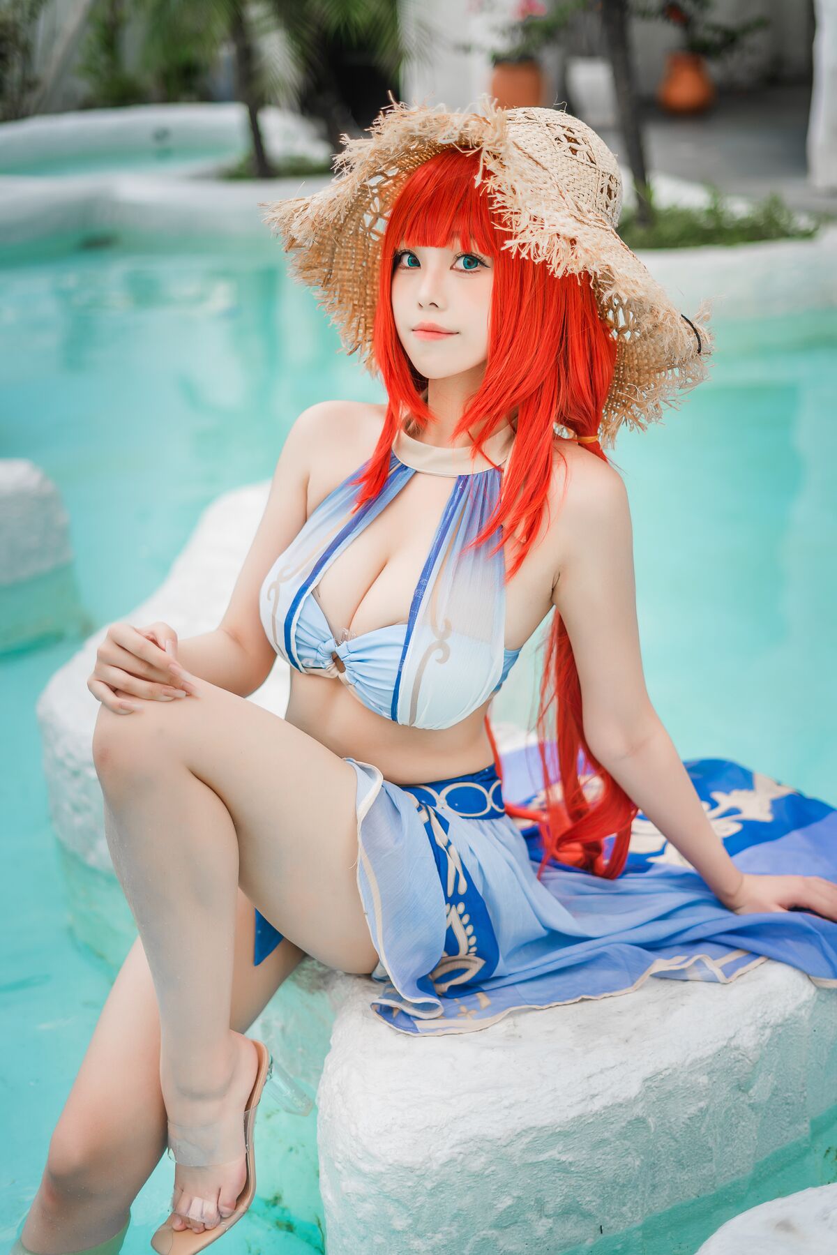 Coser@蜜汁猫裘 – 原神 妮露泳装