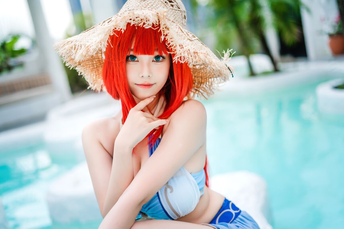 Coser@蜜汁猫裘 – 原神 妮露泳装