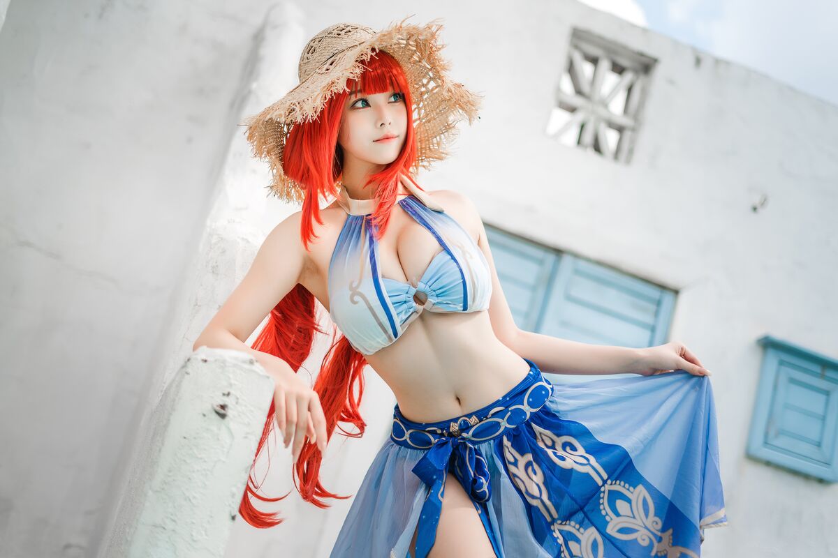 Coser@蜜汁猫裘 – 原神 妮露泳装