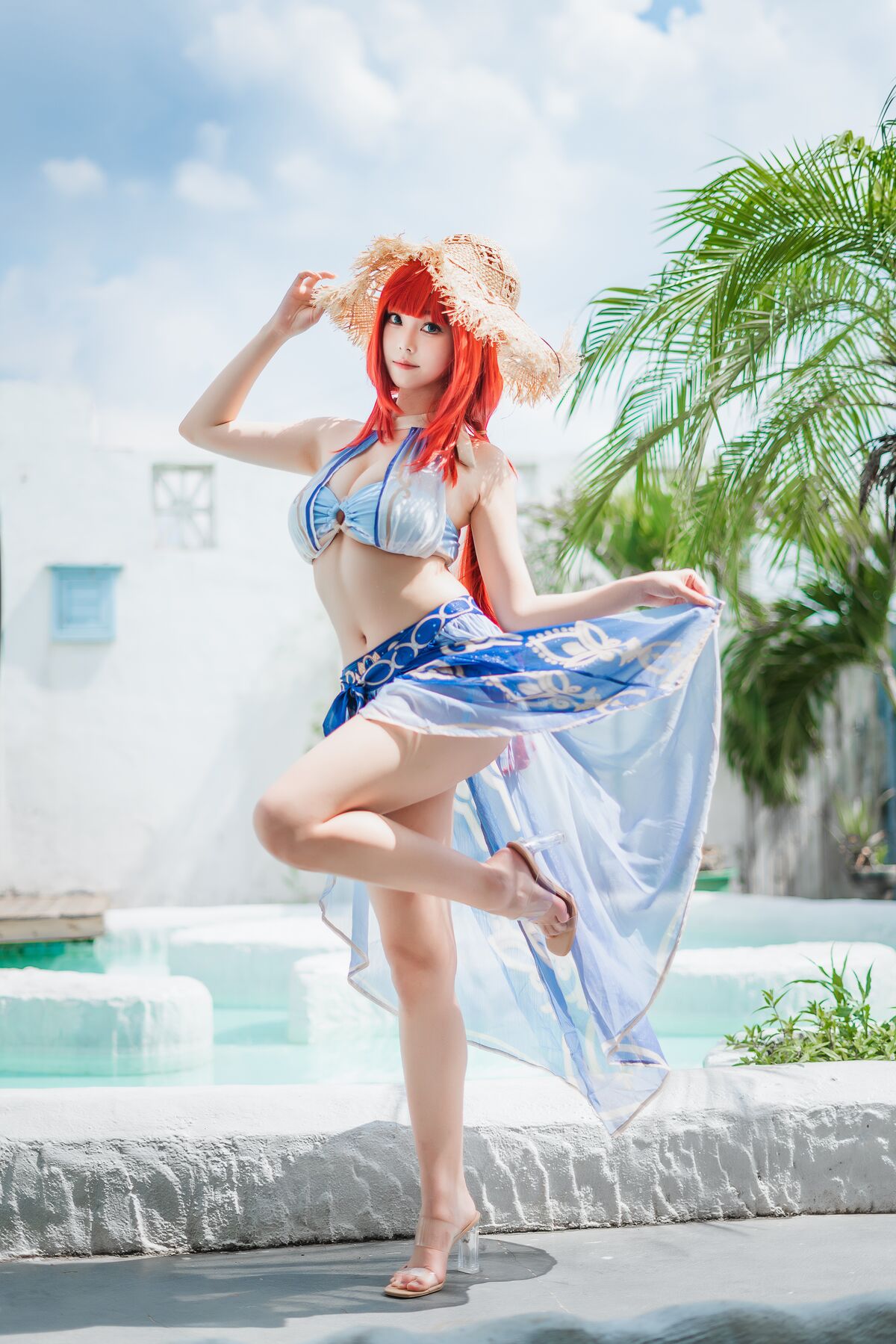 Coser@蜜汁猫裘 – 原神 妮露泳装