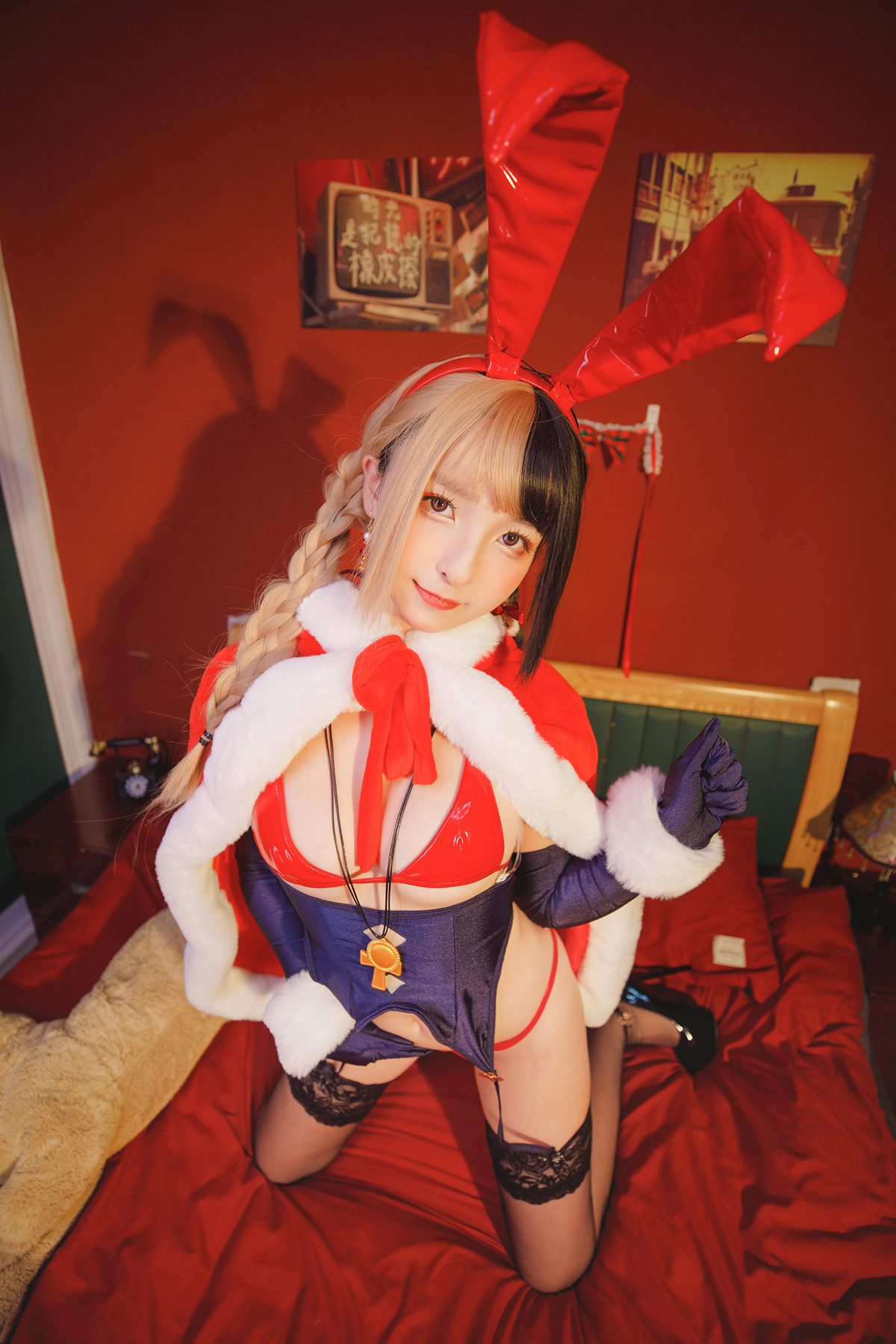 Cosplay 神楽坂真冬 绝对企画-圣诞小鹿《鹿の恩返し》 Set.02