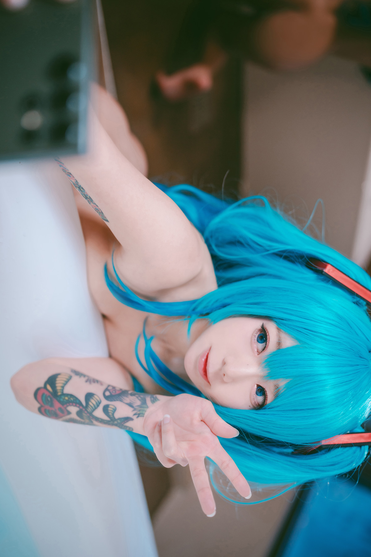 Cosplay Maruemon 마루에몽 Plug Me In Miku Set.01