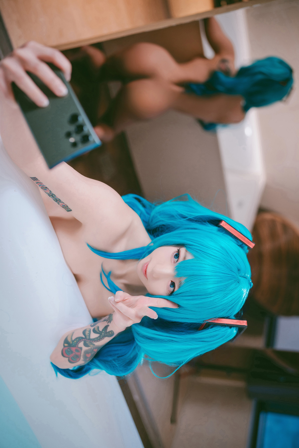 Cosplay Maruemon 마루에몽 Plug Me In Miku Set.01