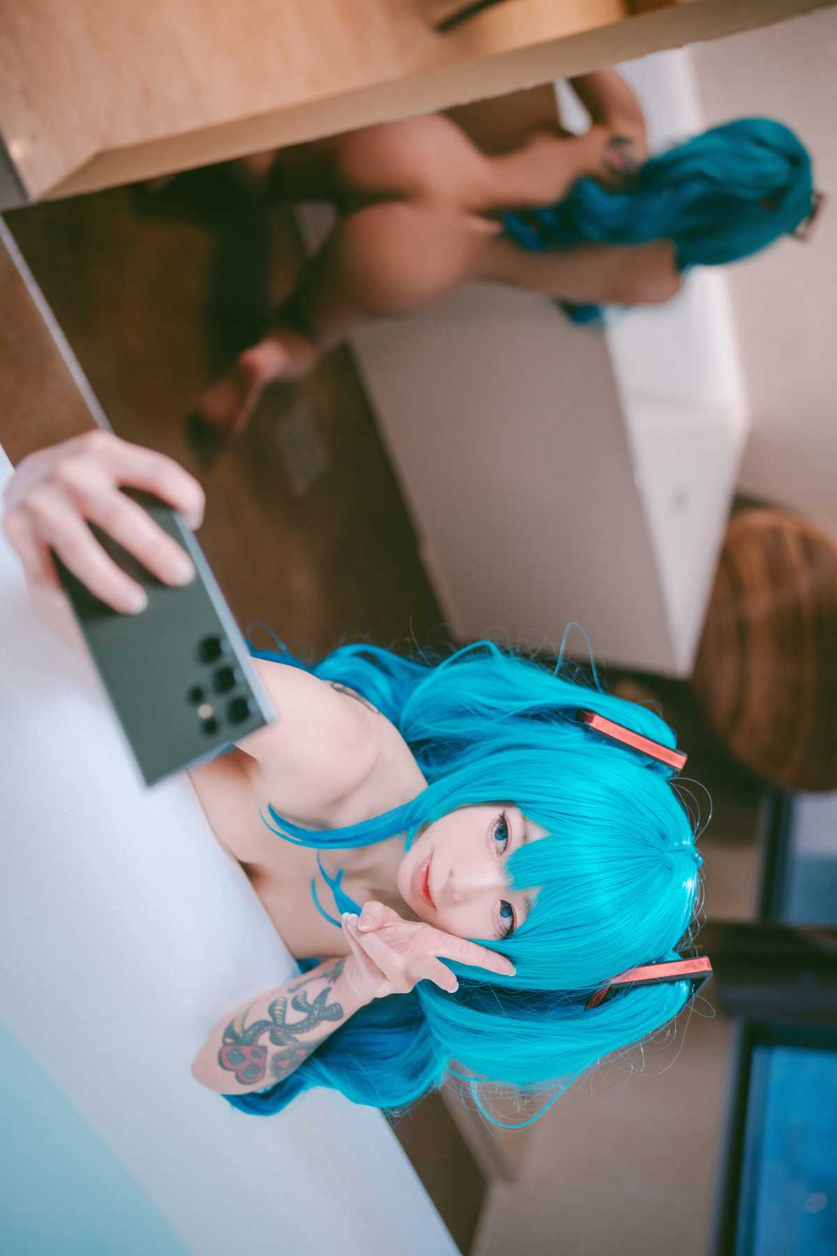 Cosplay Maruemon 마루에몽 Plug Me In Miku Set.01