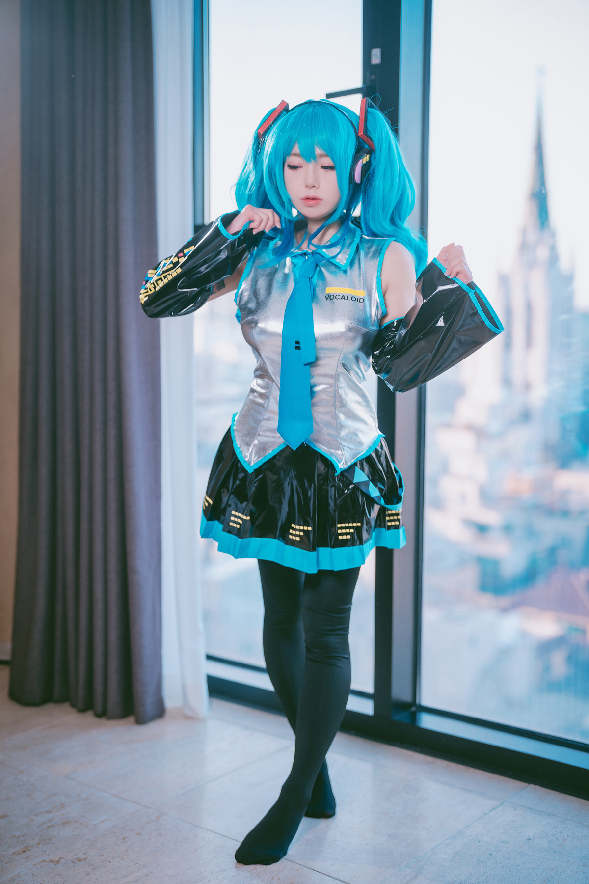 Cosplay Maruemon 마루에몽 Plug Me In Miku Set.02