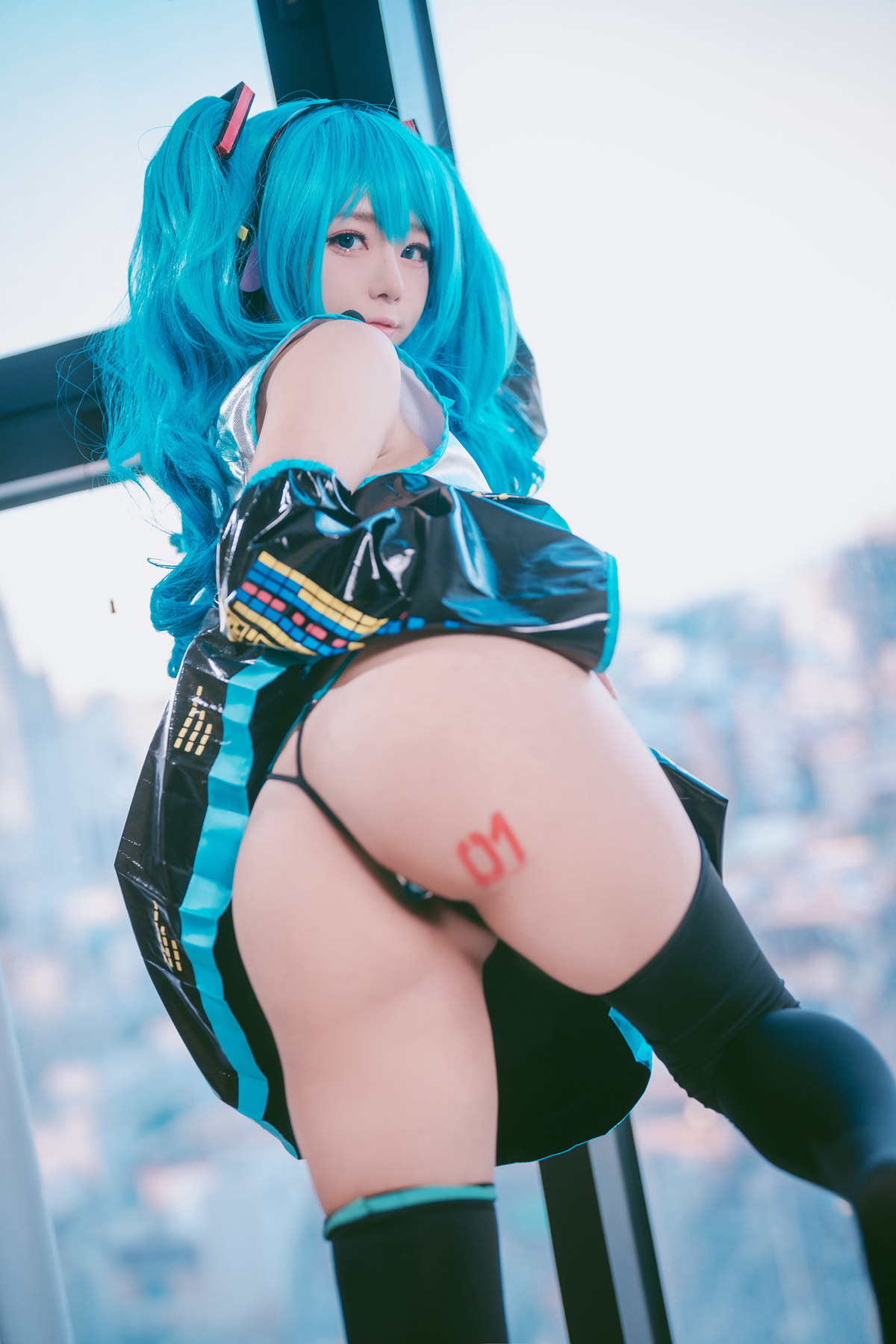 Cosplay Maruemon 마루에몽 Plug Me In Miku Set.02