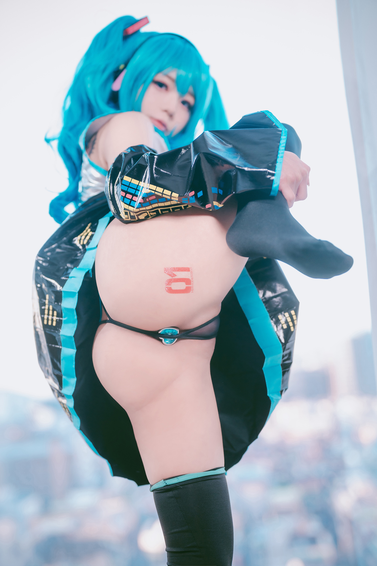 Cosplay Maruemon 마루에몽 Plug Me In Miku Set.02