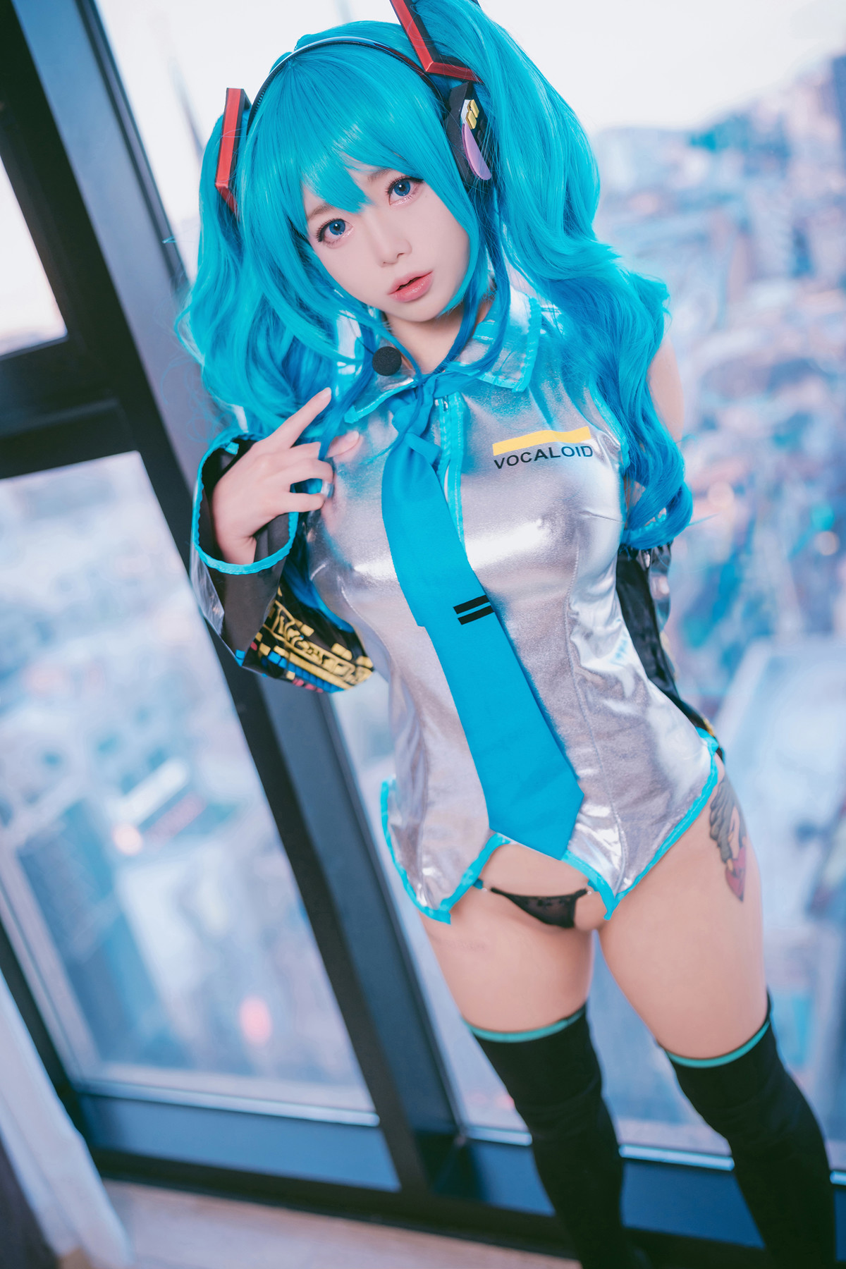 Cosplay Maruemon 마루에몽 Plug Me In Miku Set.02