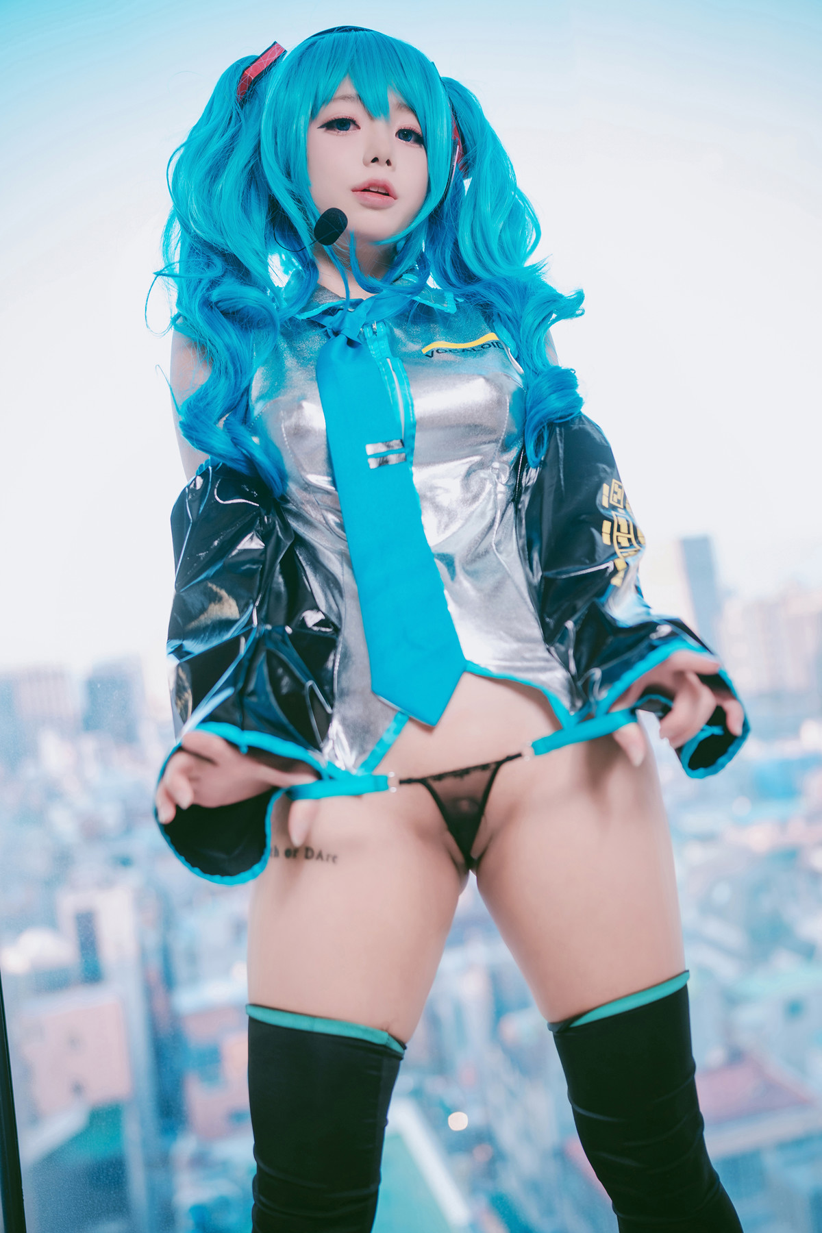 Cosplay Maruemon 마루에몽 Plug Me In Miku Set.02