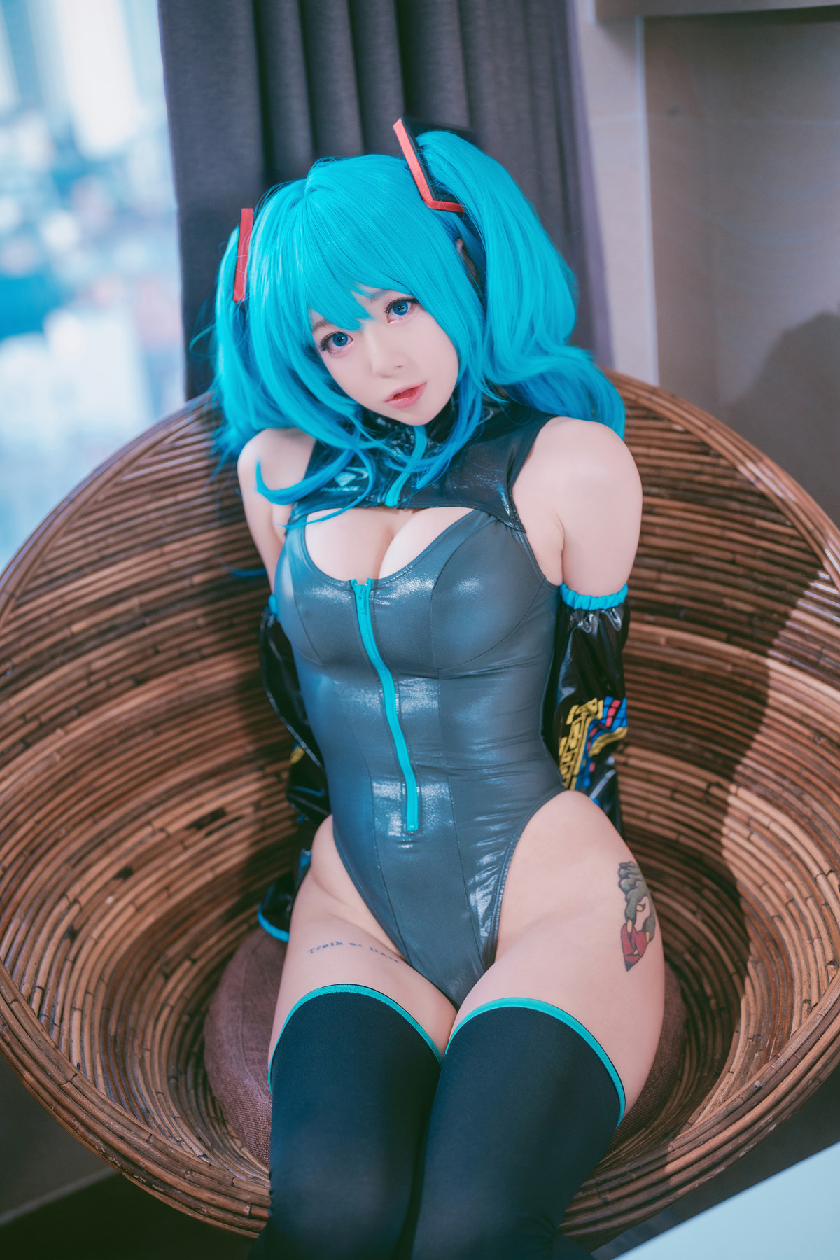 Cosplay Maruemon 마루에몽 Plug Me In Miku Set.02