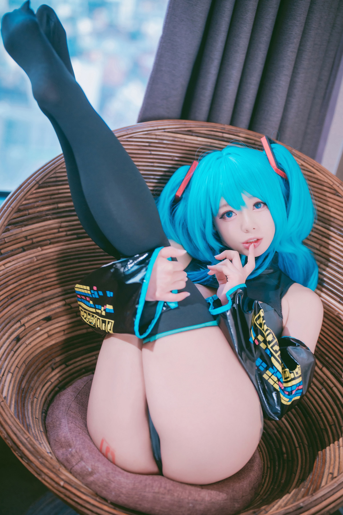 Cosplay Maruemon 마루에몽 Plug Me In Miku Set.02