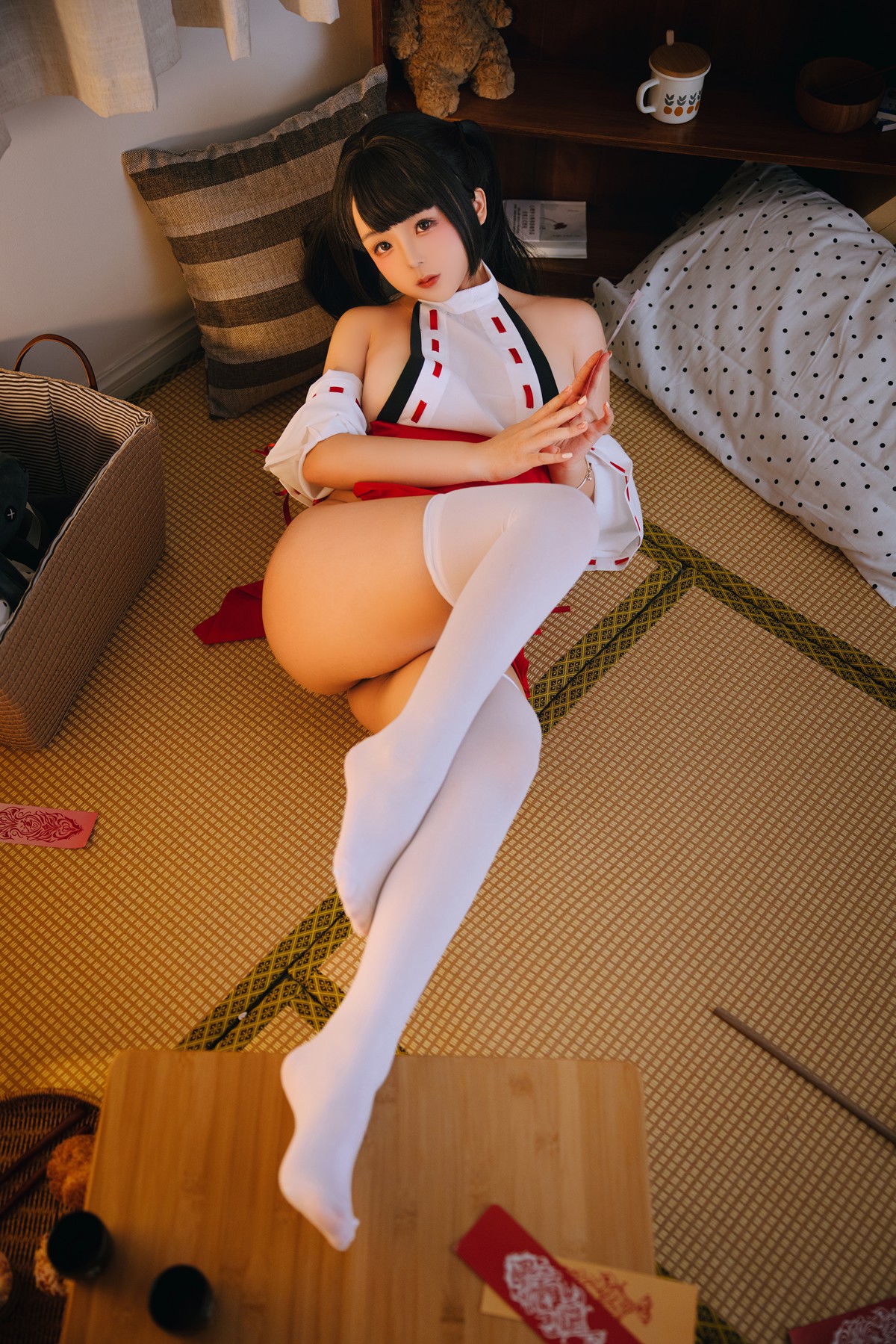 Cosplay Rinaijiao日奈娇 御币巫女 Set.01