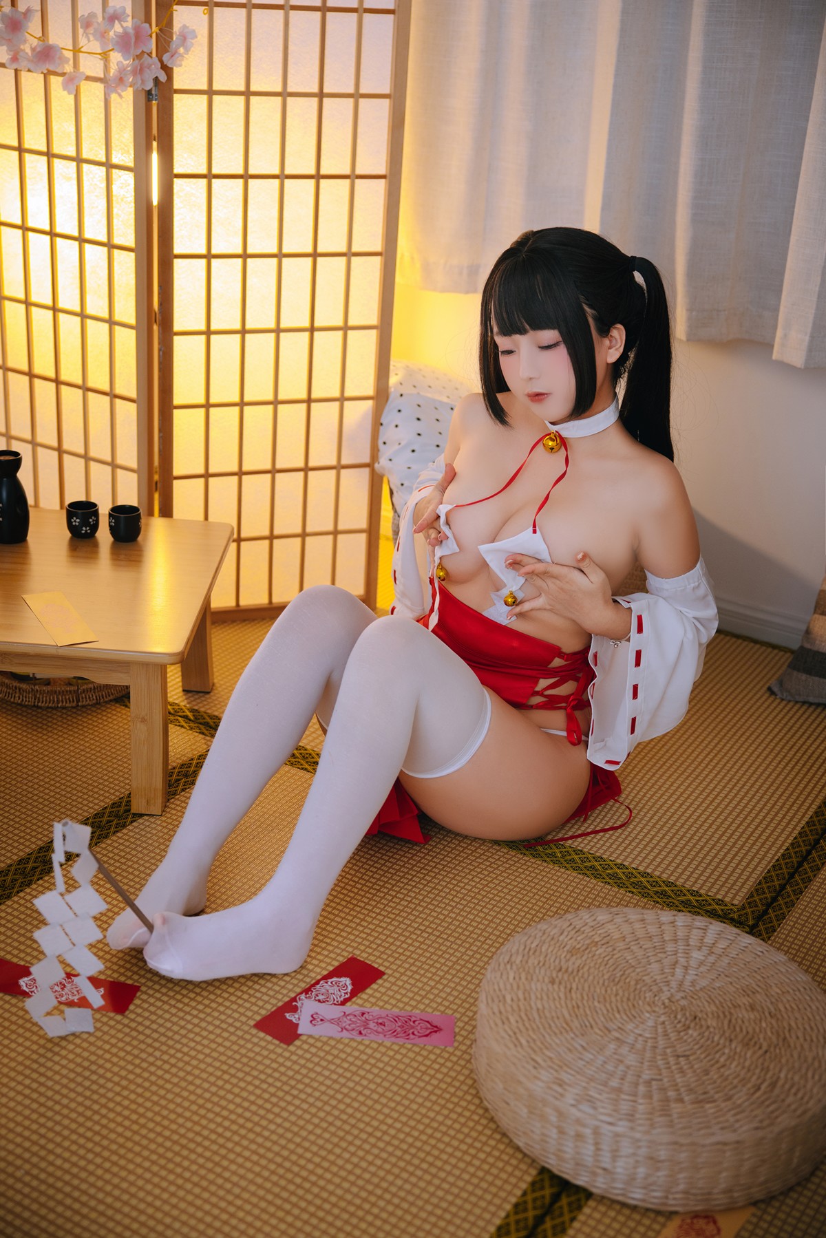 Cosplay Rinaijiao日奈娇 御币巫女 Set.01