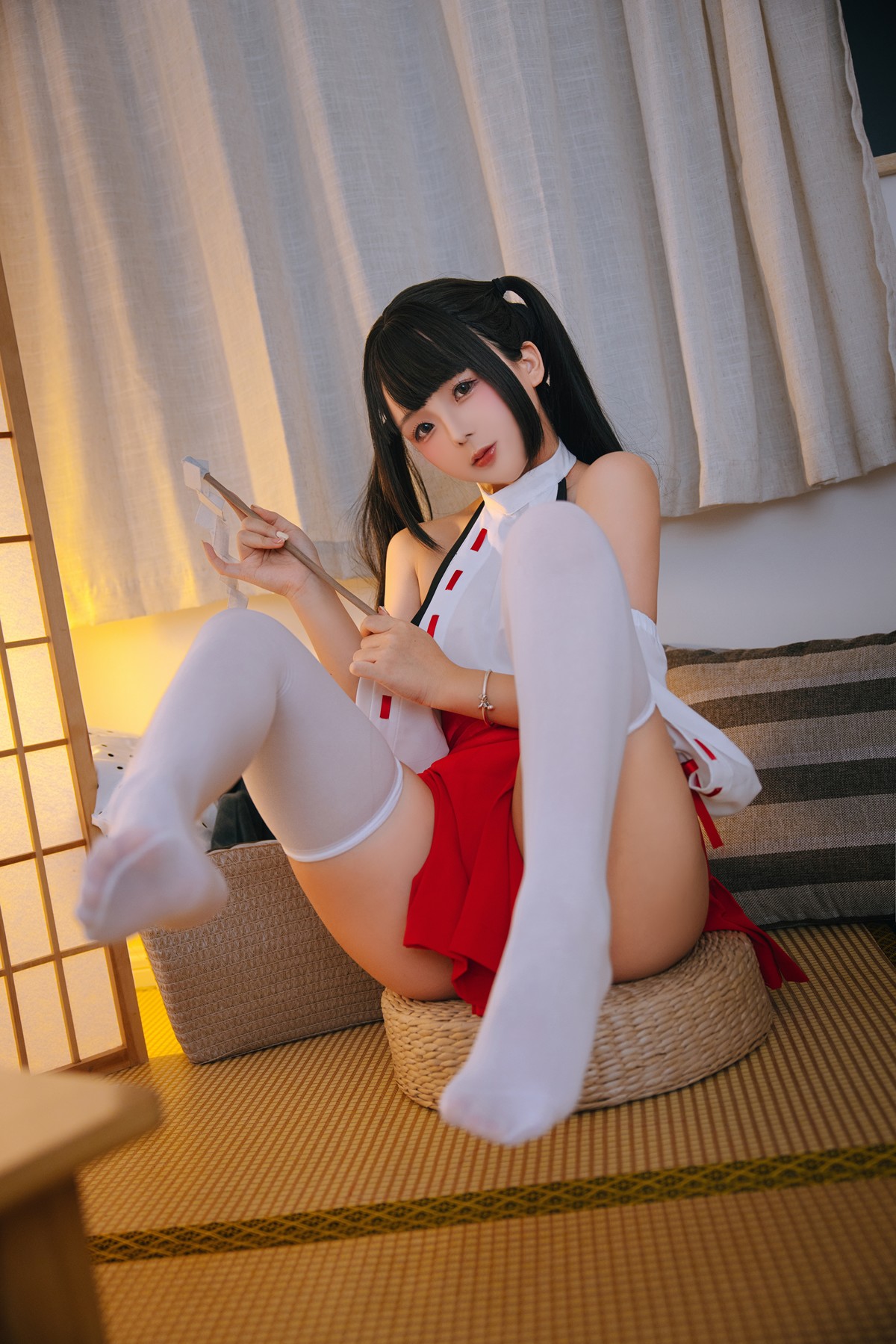 Cosplay Rinaijiao日奈娇 御币巫女 Set.03