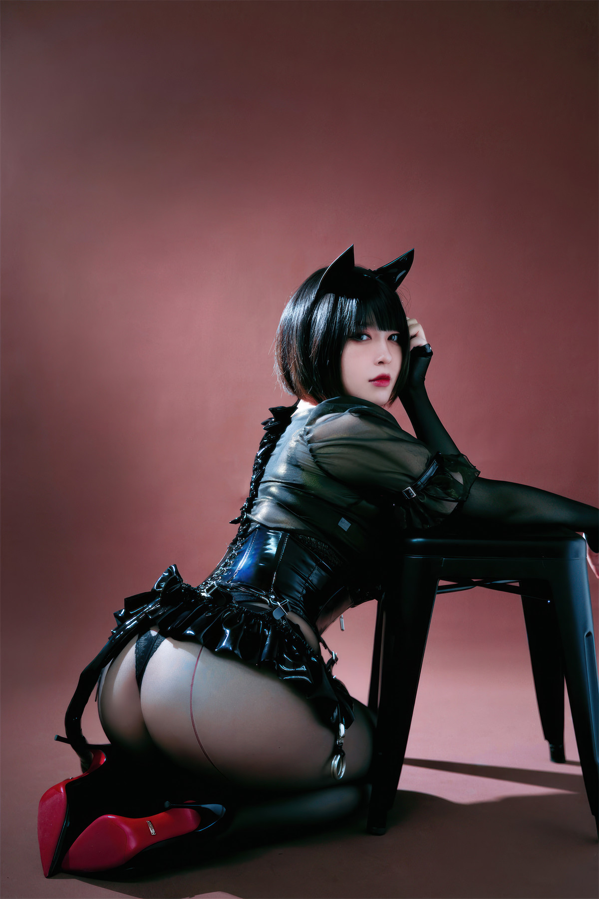 Cosplay 半半子Banbanko 黑猫NEKO