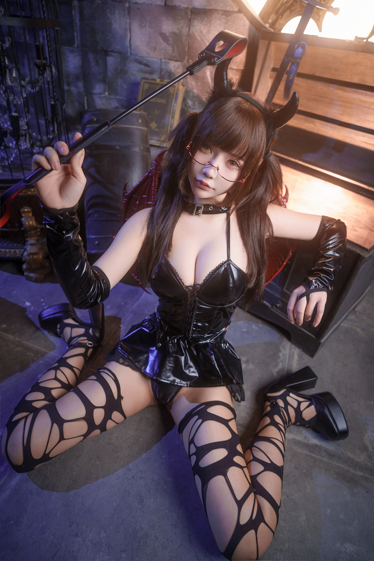 Cosplay 抱走莫子aa Little Succubus