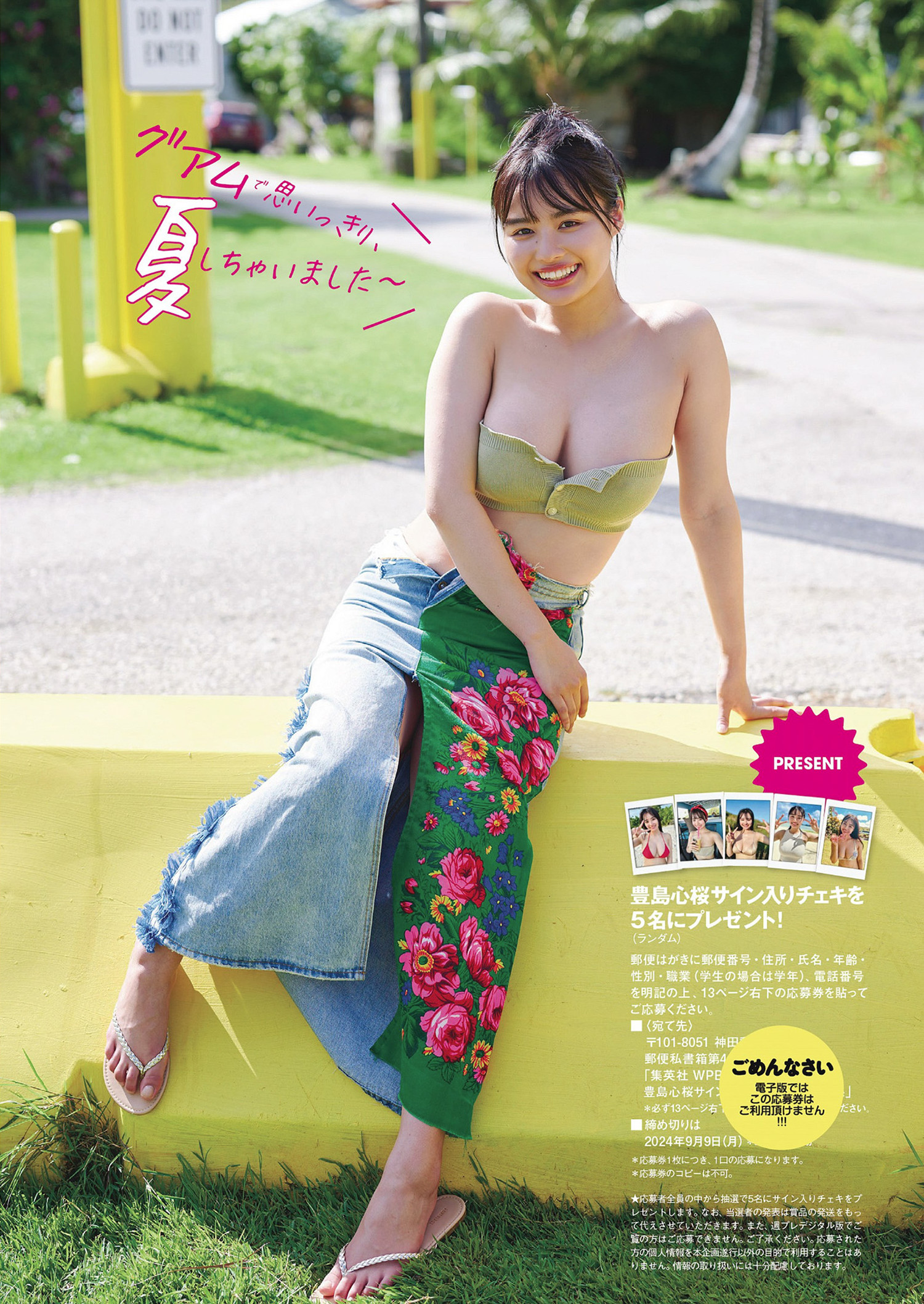 Cocoro Toyoshima 豊島心桜, Weekly Playboy 2024 No.34-35 (週刊プレイボーイ 2024年34-35号)