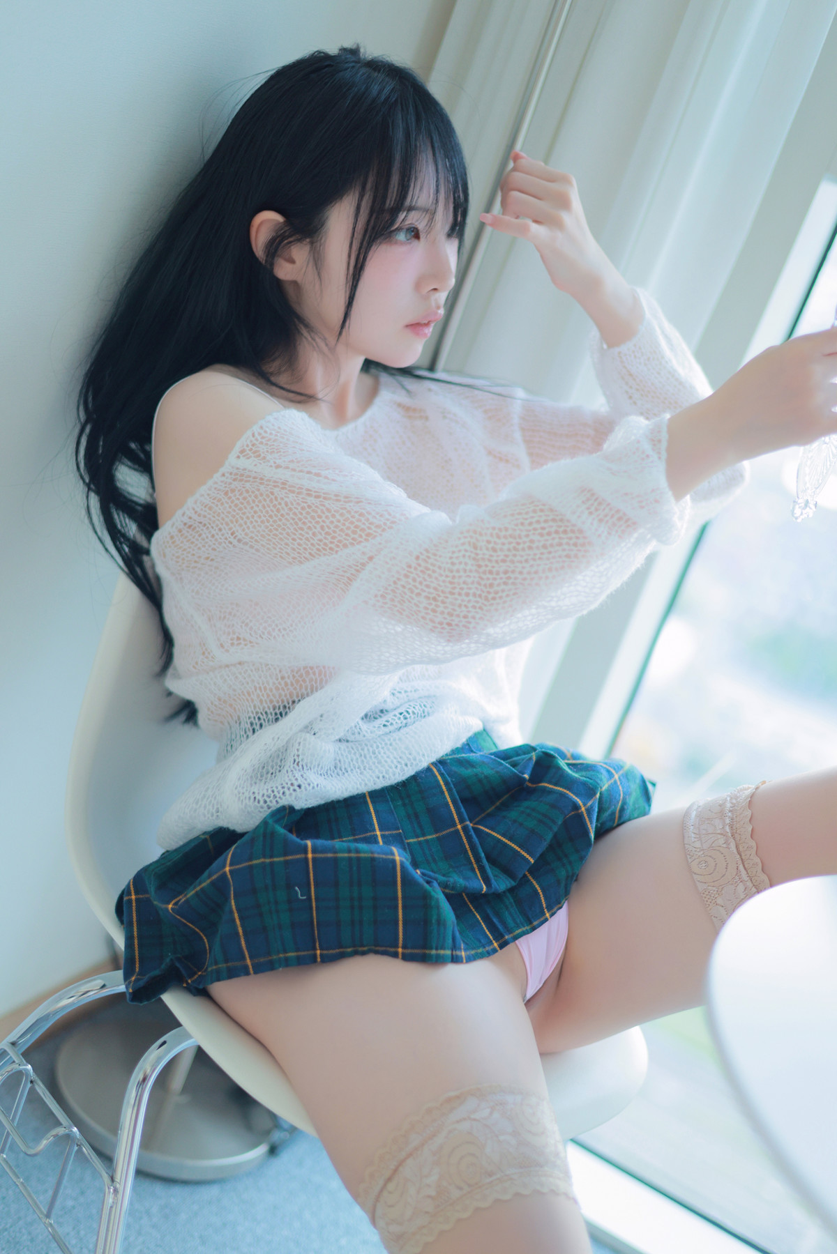 Rinaモモリナ, Patreon ‘Extra-short Plaid Skirt’ Set.02