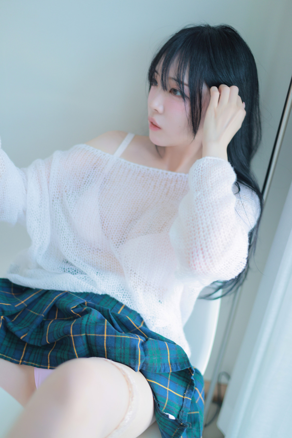 Rinaモモリナ, Patreon ‘Extra-short Plaid Skirt’ Set.02