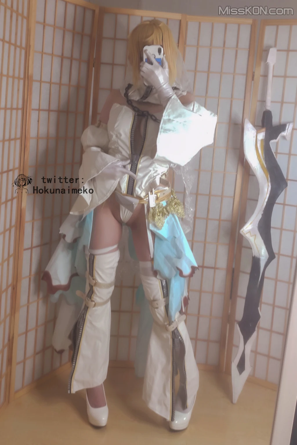 Coser@Hokunaimeko (北乃芽子)_ Nero Bride Selfie Collection