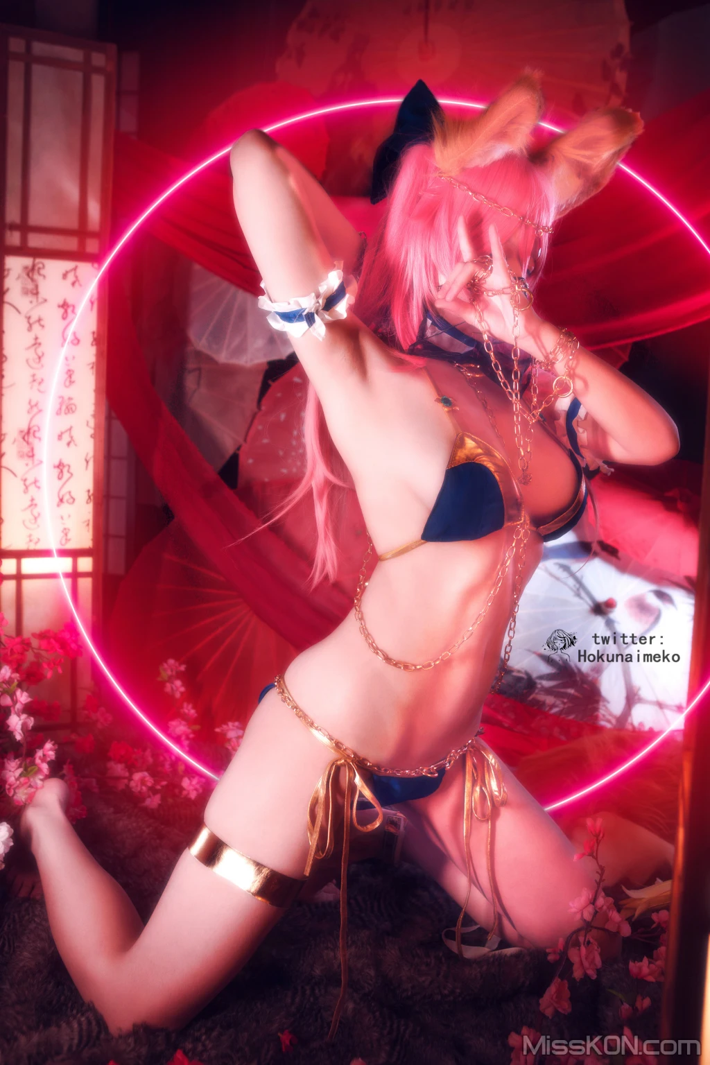 Coser@Hokunaimeko (北乃芽子)_ 玉藻前 水着ver 踊り子風