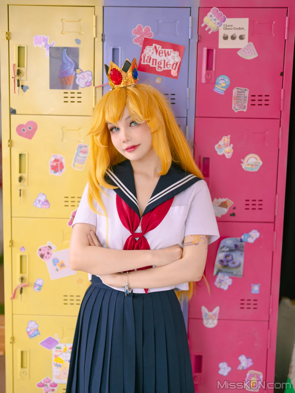 Coser@Joyce Lin_ Peach School Girl