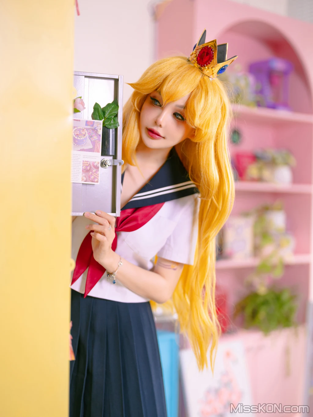 Coser@Joyce Lin_ Peach School Girl