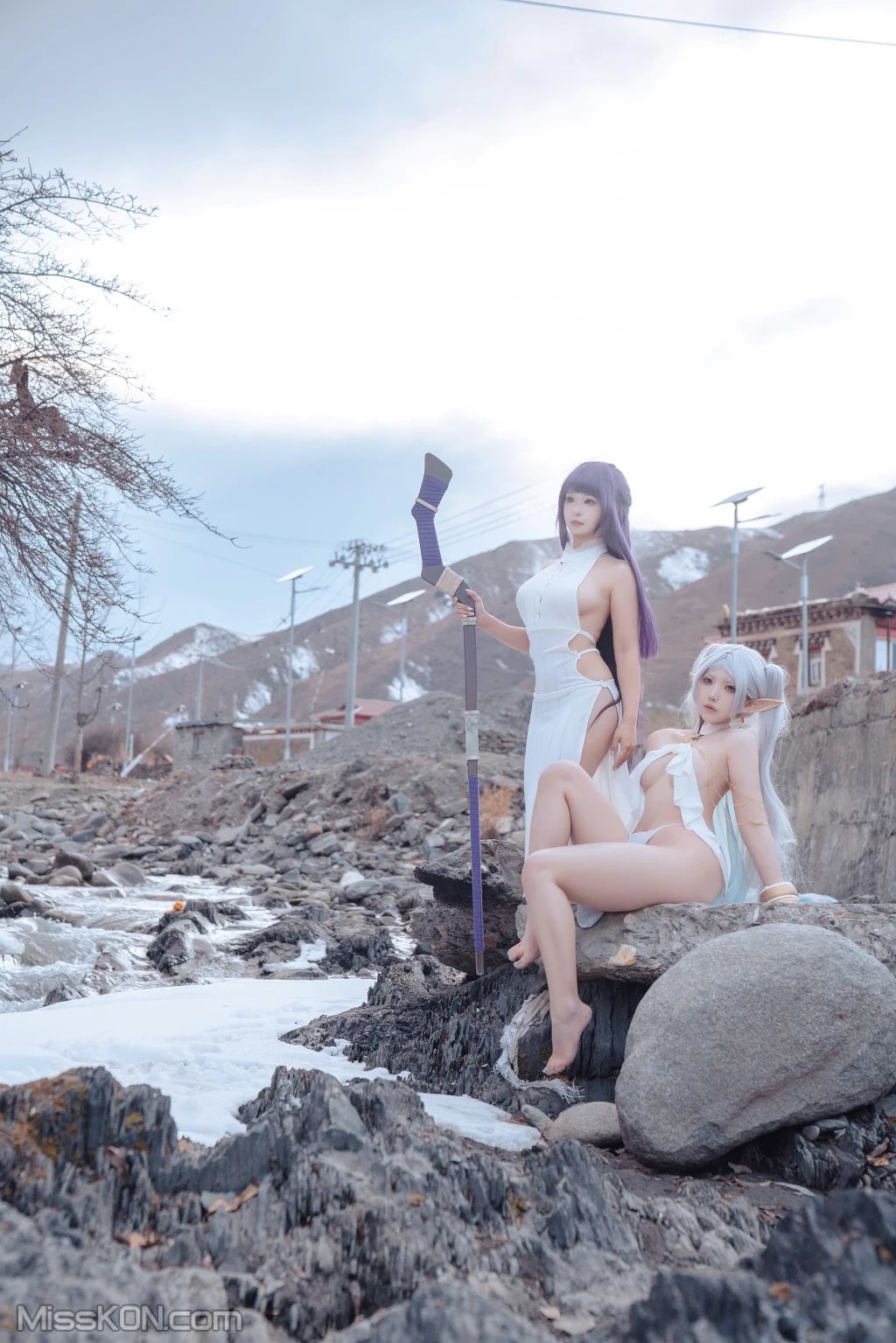 Coser@小和甜酒 & 橙风千雅_ 雪山 菲伦&芙莉莲