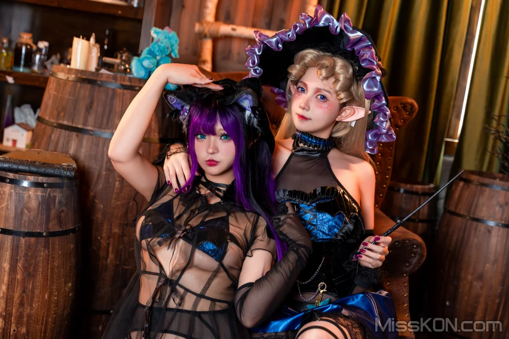 Coser@小和甜酒 & 橙风千雅_ 魔女猫咪