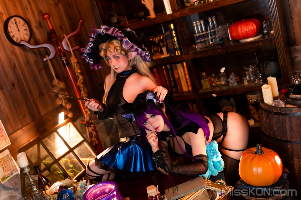 Coser@小和甜酒 & 橙风千雅_ 魔女猫咪