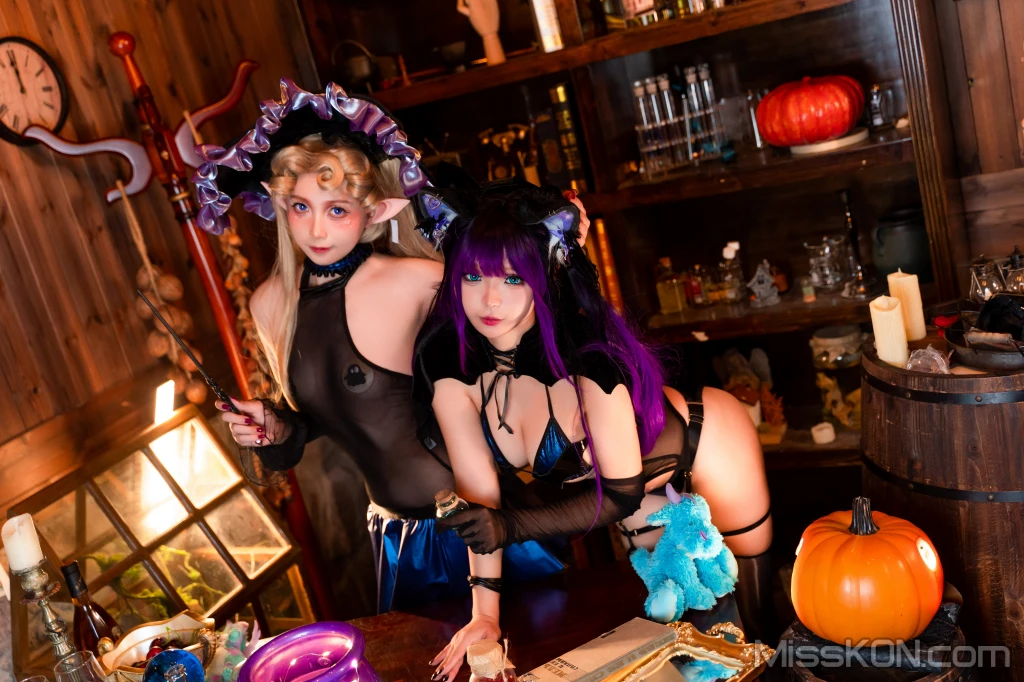 Coser@小和甜酒 & 橙风千雅_ 魔女猫咪