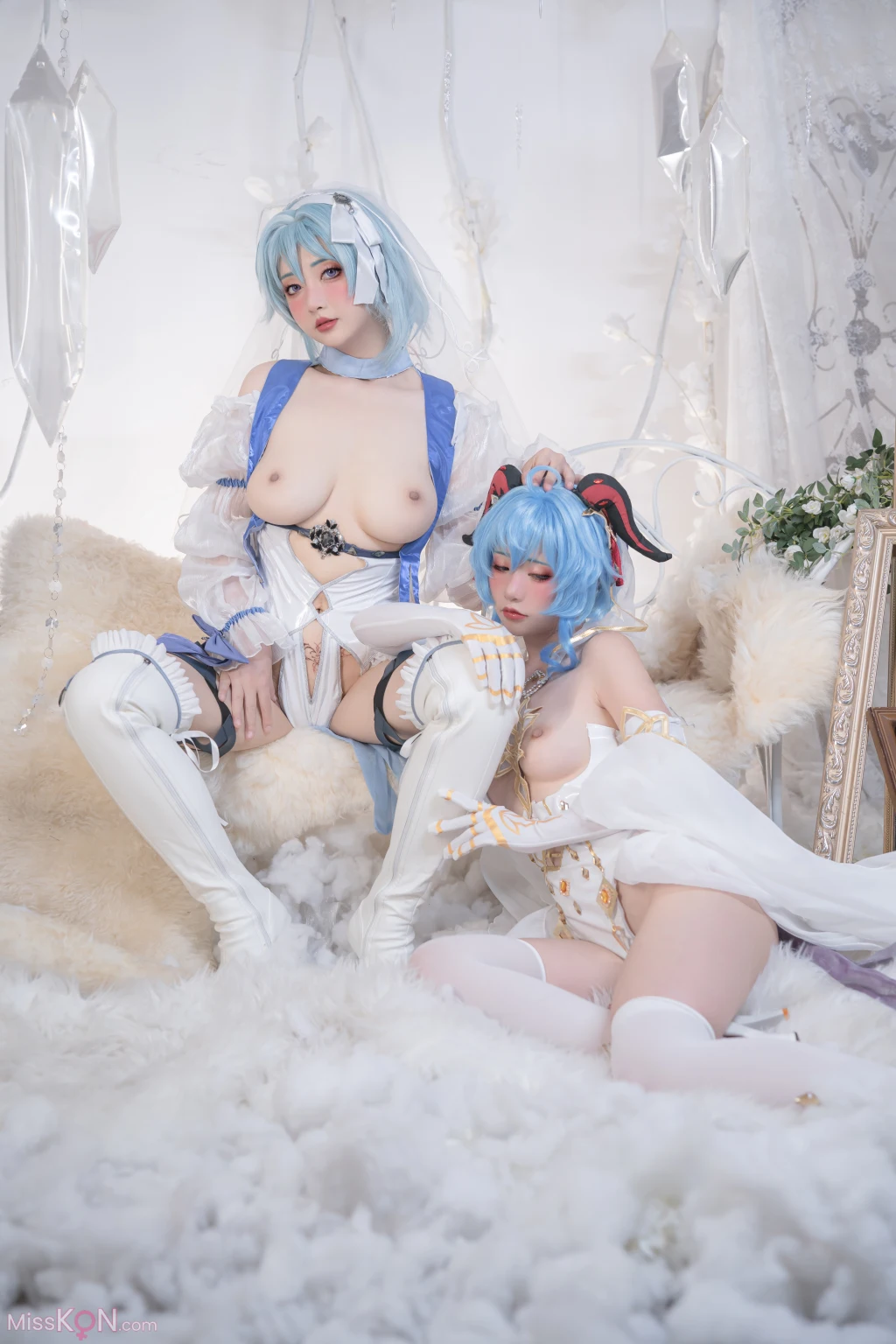 Coser@爆机少女喵小吉 (Nekokoyoshi)_ 12月T3 双子：最强冰雪组合