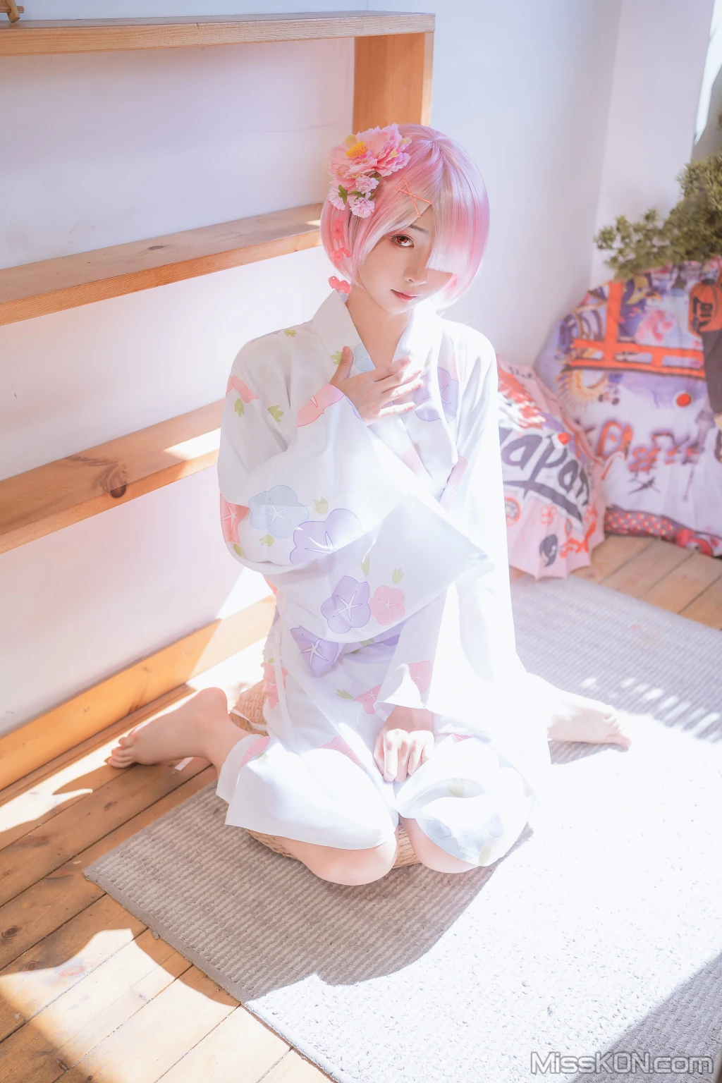 Coser@爆机少女喵小吉 (Nekokoyoshi)_ 双子 – 拉姆蕾姆