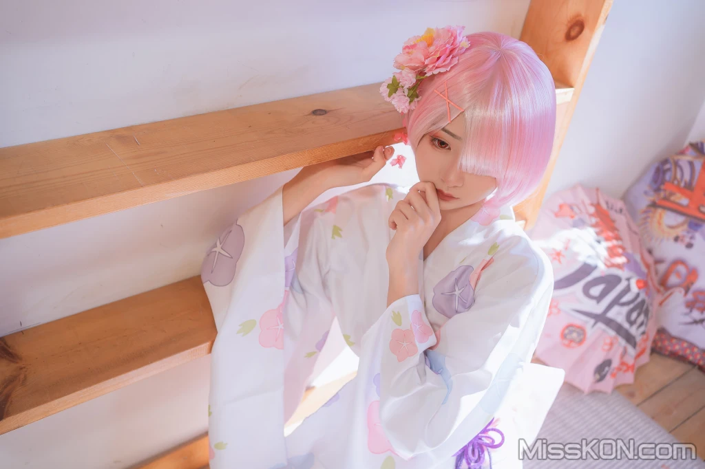 Coser@爆机少女喵小吉 (Nekokoyoshi)_ 双子 – 拉姆蕾姆