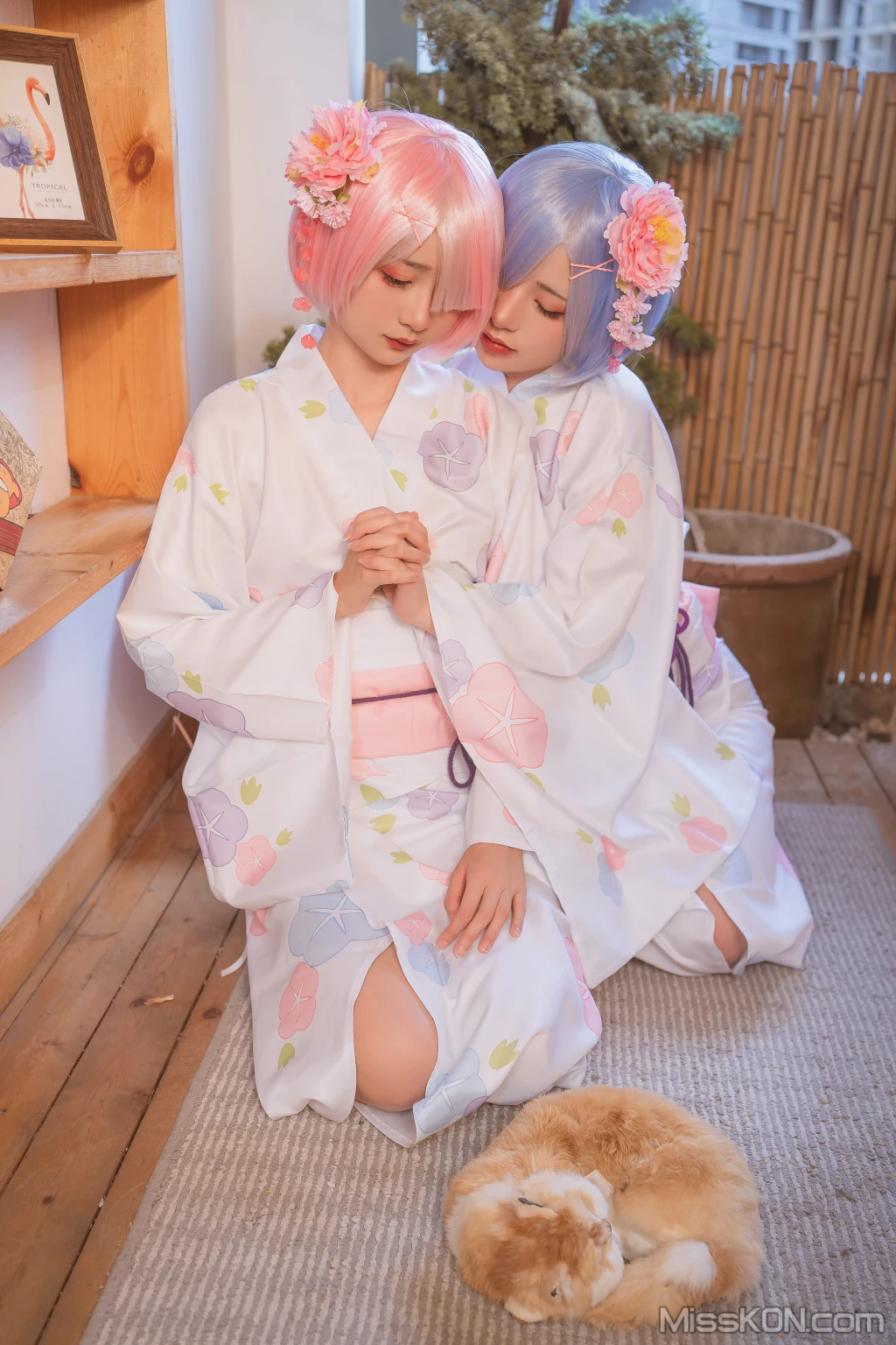 Coser@爆机少女喵小吉 (Nekokoyoshi)_ 双子 – 拉姆蕾姆