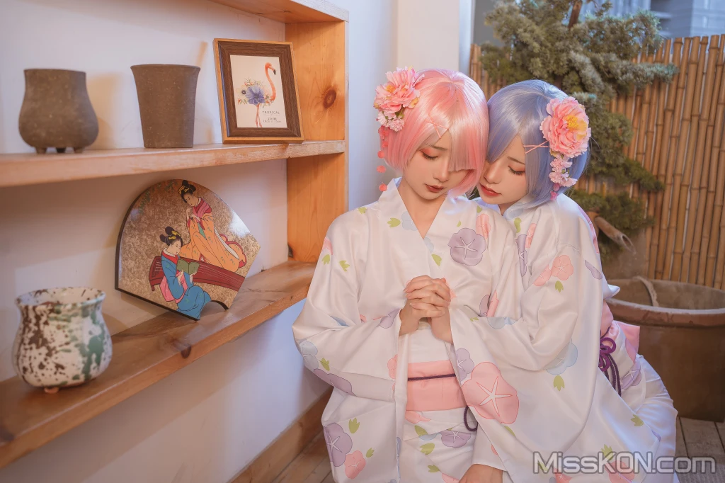 Coser@爆机少女喵小吉 (Nekokoyoshi)_ 双子 – 拉姆蕾姆