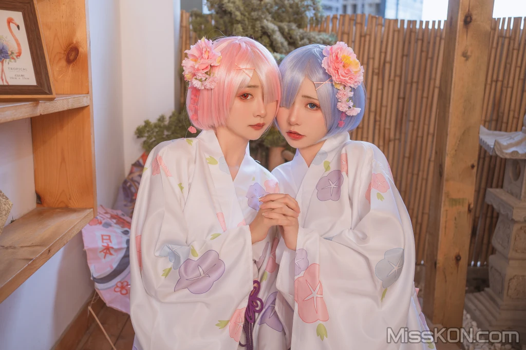 Coser@爆机少女喵小吉 (Nekokoyoshi)_ 双子 – 拉姆蕾姆