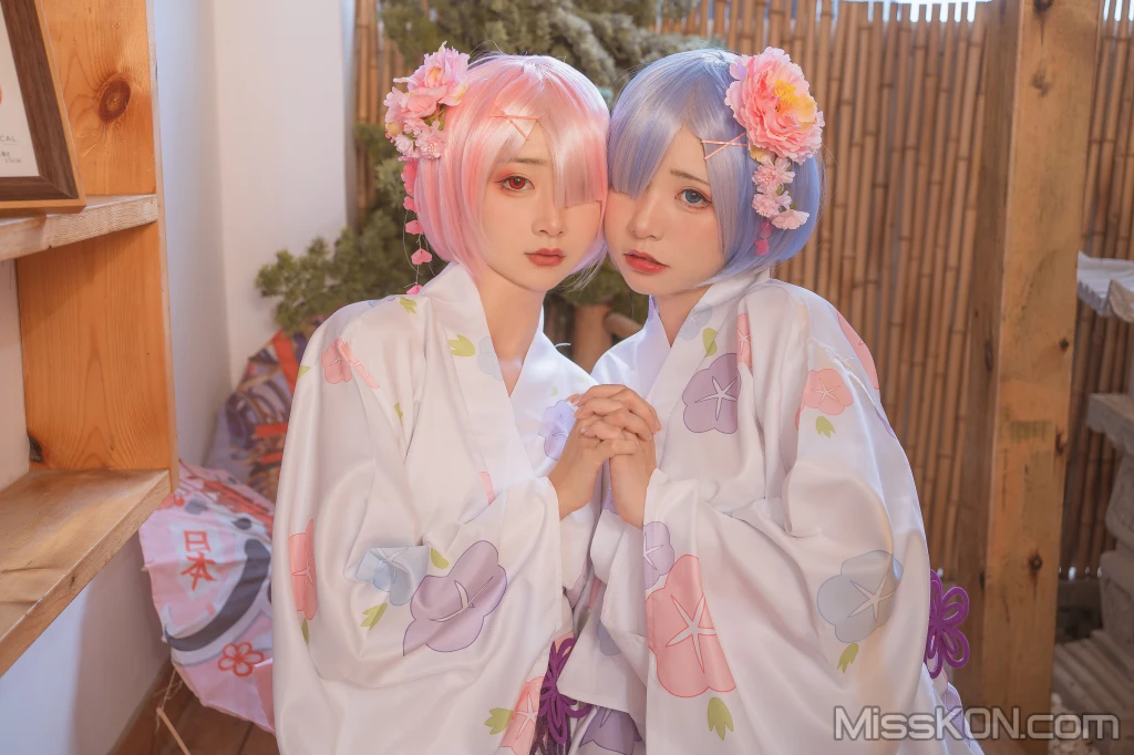 Coser@爆机少女喵小吉 (Nekokoyoshi)_ 双子 – 拉姆蕾姆