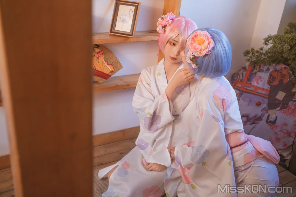 Coser@爆机少女喵小吉 (Nekokoyoshi)_ 双子 – 拉姆蕾姆