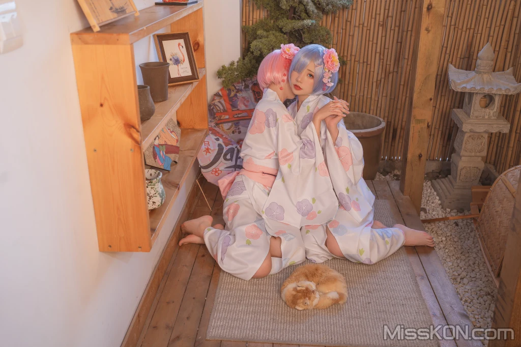 Coser@爆机少女喵小吉 (Nekokoyoshi)_ 双子 – 拉姆蕾姆