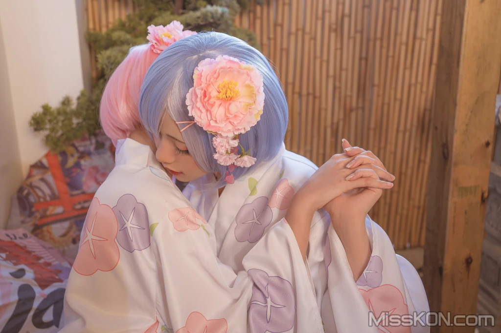 Coser@爆机少女喵小吉 (Nekokoyoshi)_ 双子 – 拉姆蕾姆