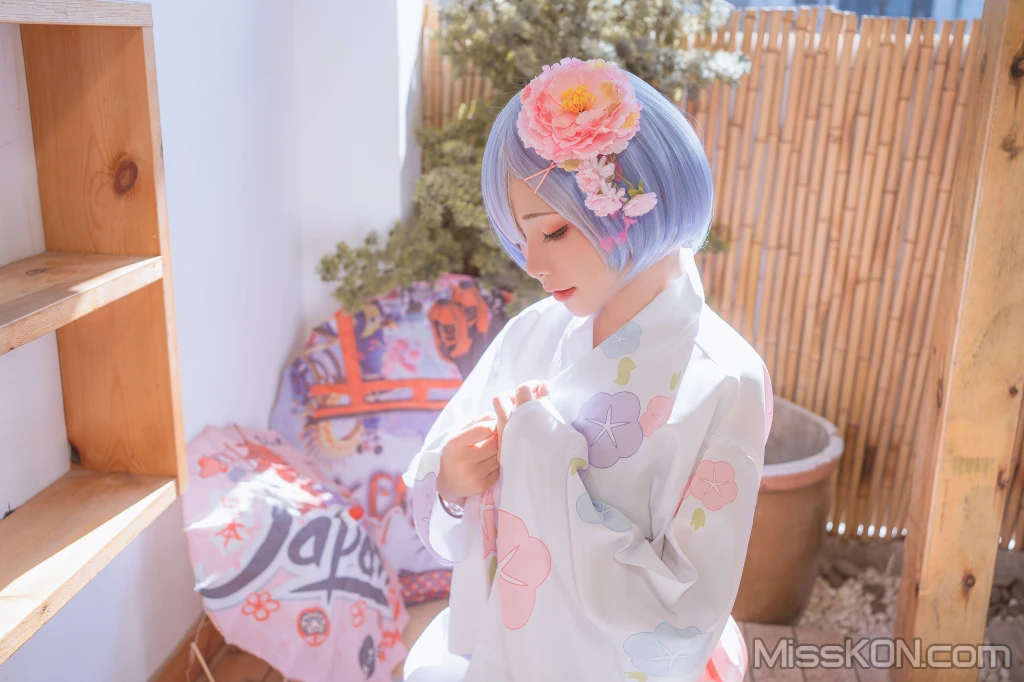 Coser@爆机少女喵小吉 (Nekokoyoshi)_ 双子 – 拉姆蕾姆