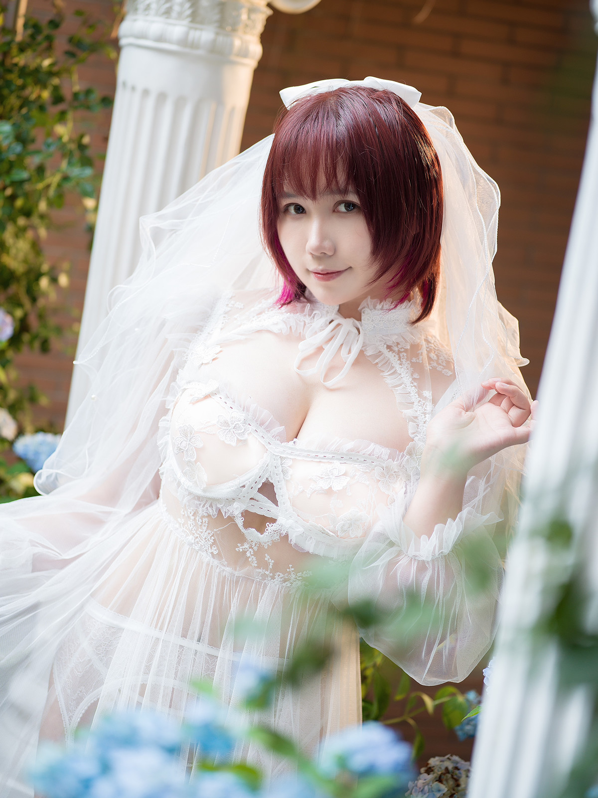 Cosplay 麻花麻花酱 黑白婚纱 Set.02