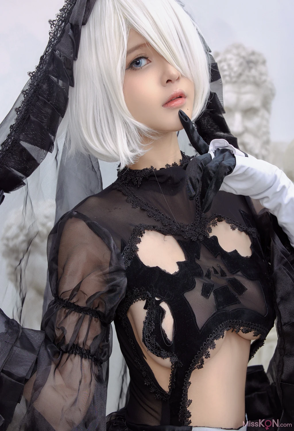 Coser@Azami_ 黑纱套装2B小姐姐