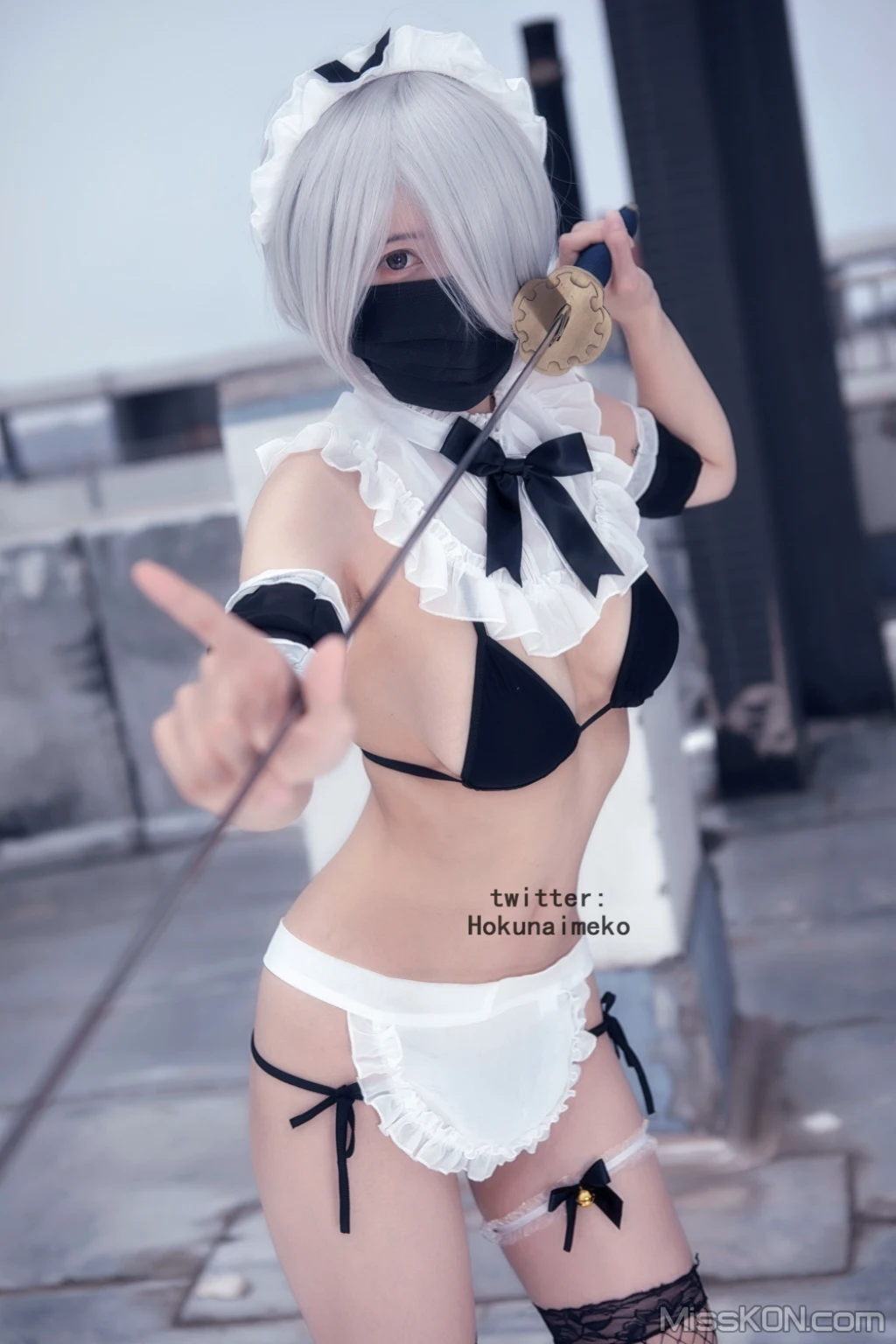 Coser@Hokunaimeko (北乃芽子)_ オリジナルコスプレ 戦闘メイド