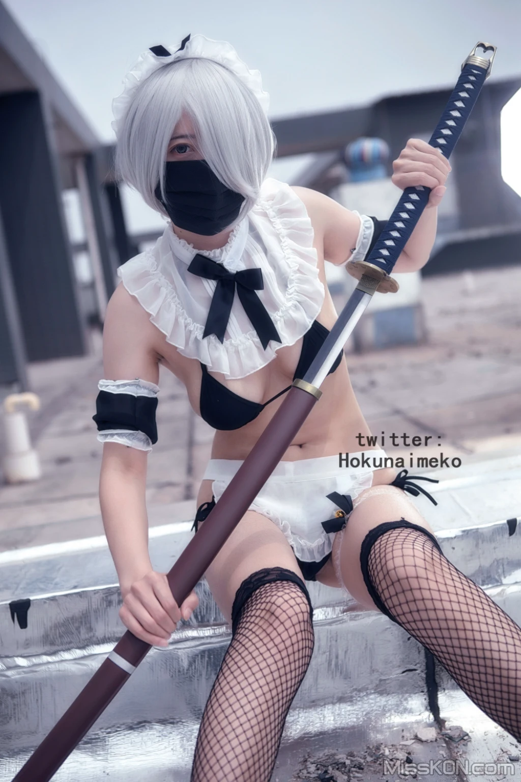 Coser@Hokunaimeko (北乃芽子)_ オリジナルコスプレ 戦闘メイド