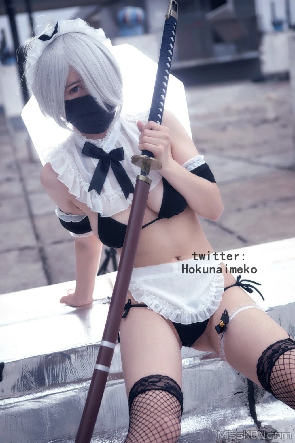 Coser@Hokunaimeko (北乃芽子)_ オリジナルコスプレ 戦闘メイド