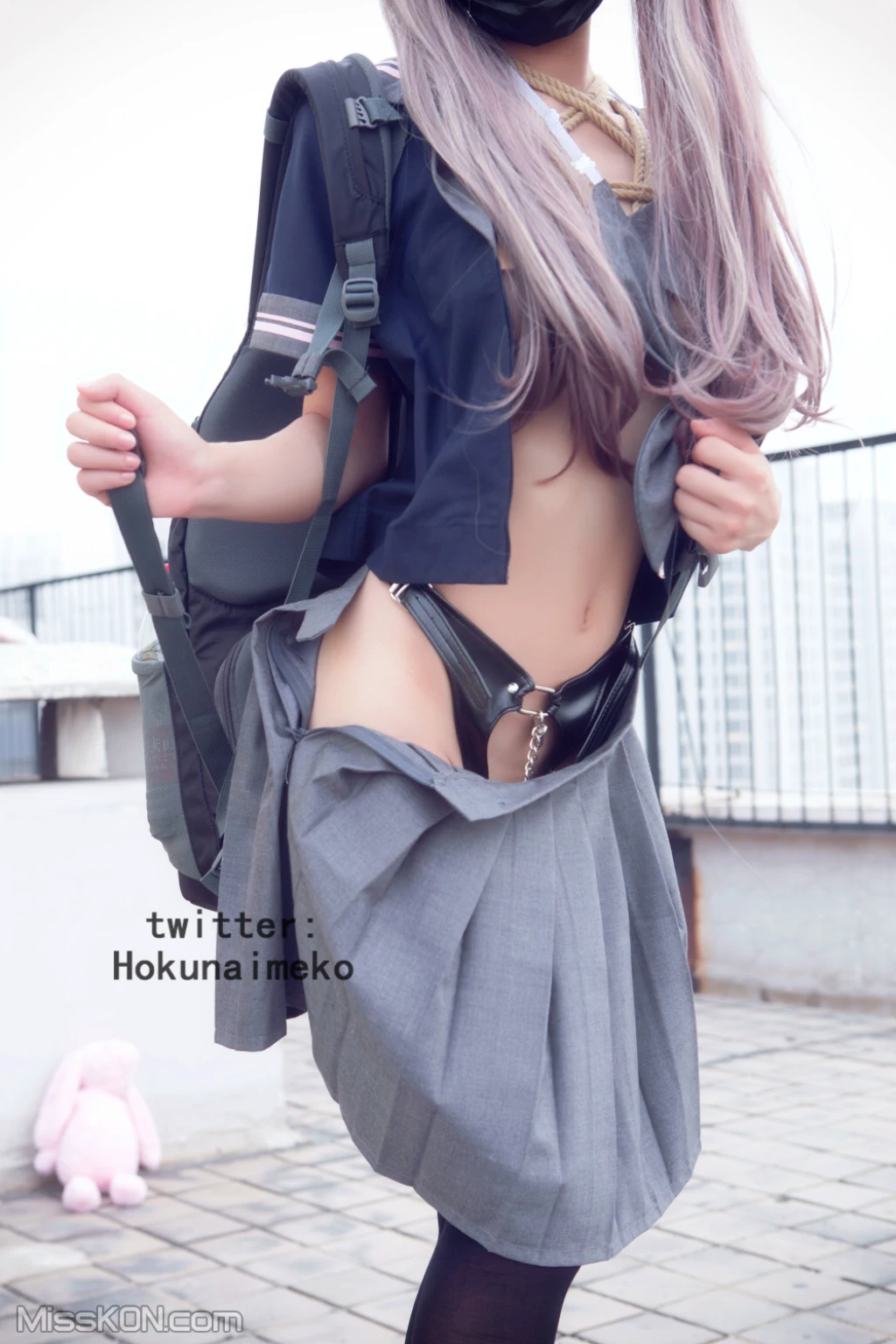 Coser@Hokunaimeko (北乃芽子)_ 絞り！露出！スク水のＪＫ